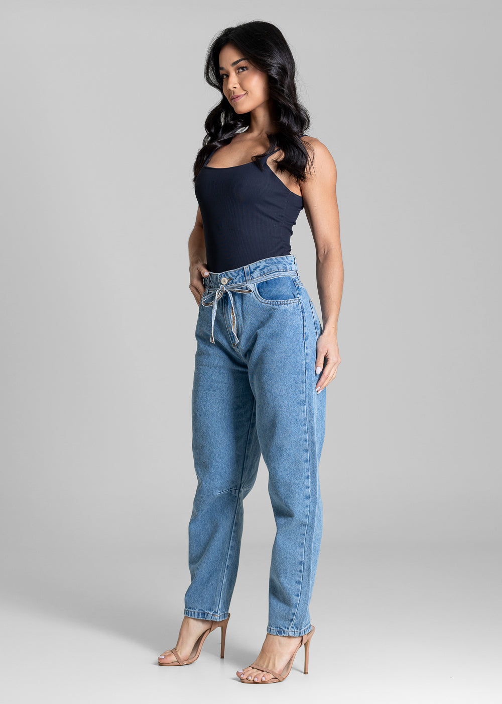 Calça Jeans Sawary Barrel - 283728 AZUL