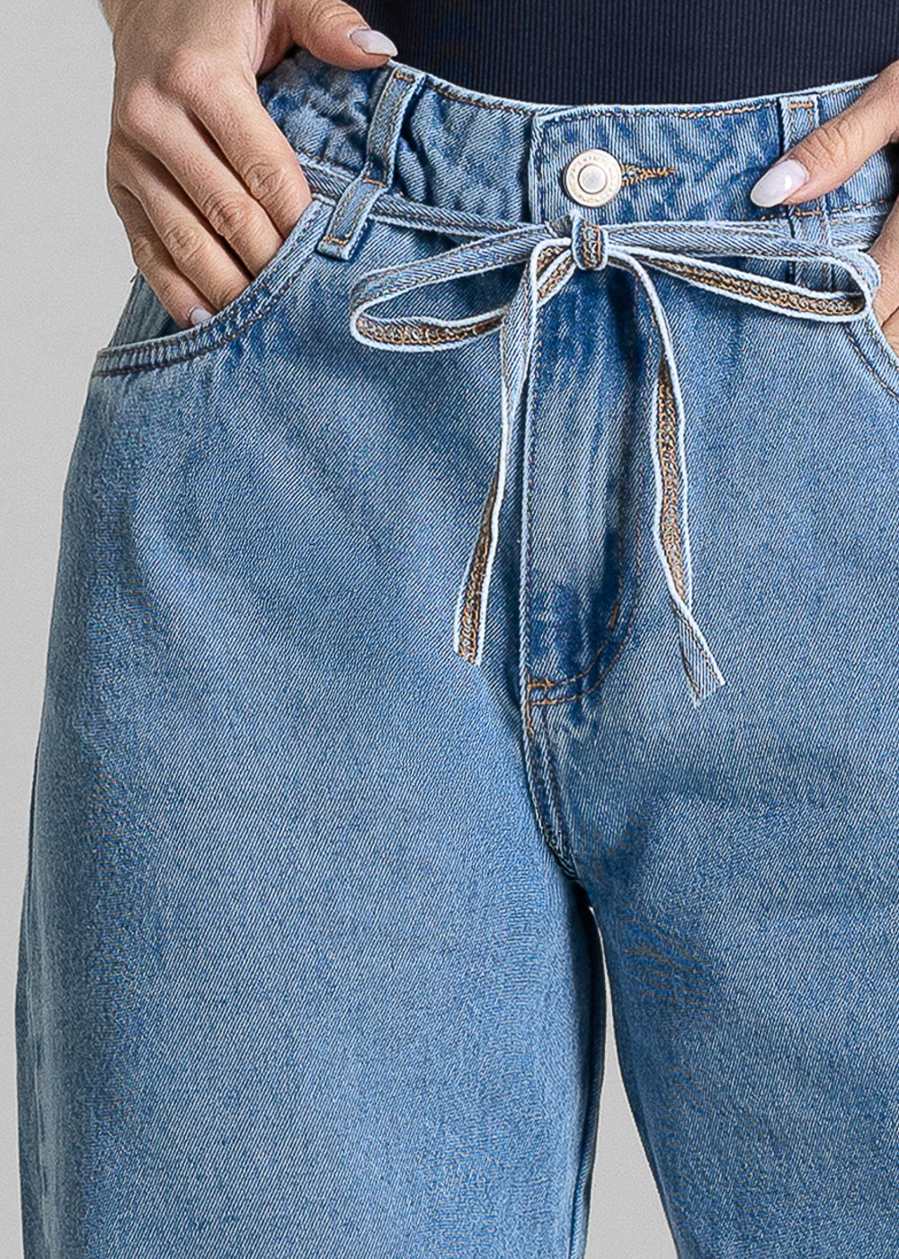 Calça Jeans Sawary Barrel - 283728 AZUL