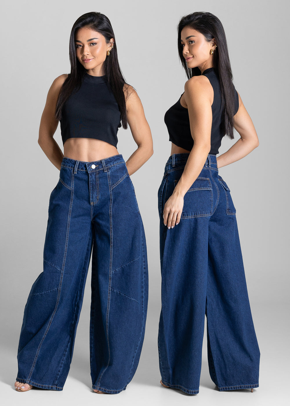 Calça Jeans Sawary Balloon - 283731 AZUL