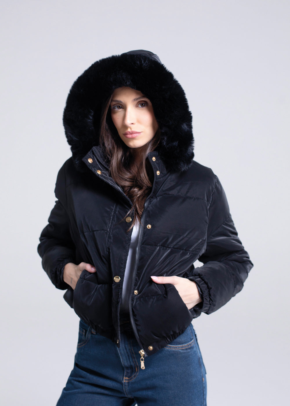 Jaqueta Sawary - 283736 PRETO
