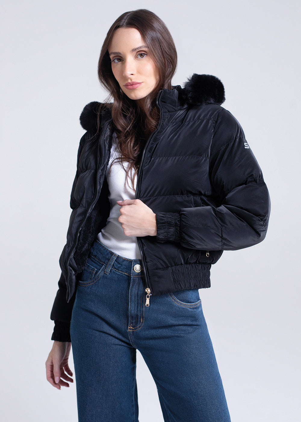 Jaqueta Sawary - 283736 PRETO