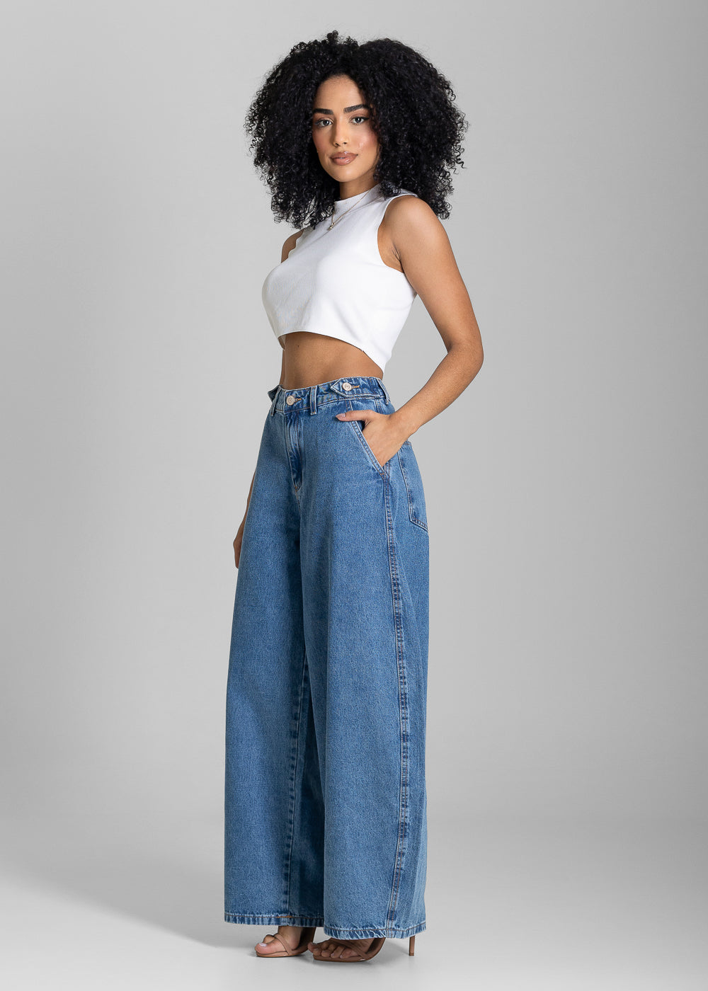 Calça Jeans Sawary Balloon - 283738 AZUL