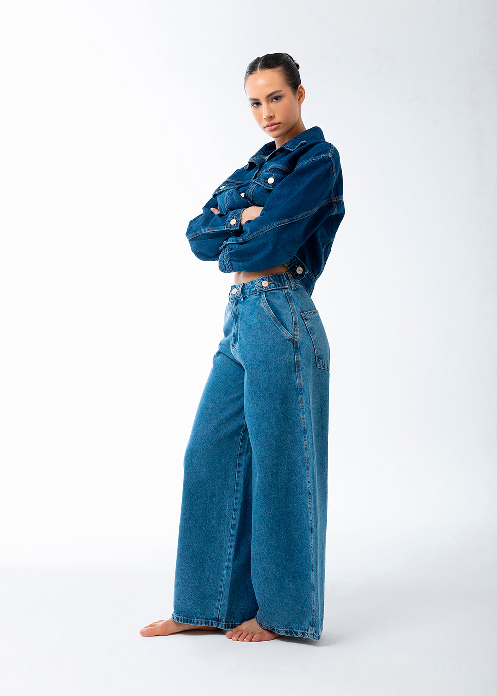 Calça Jeans Sawary Balloon - 283738 AZUL