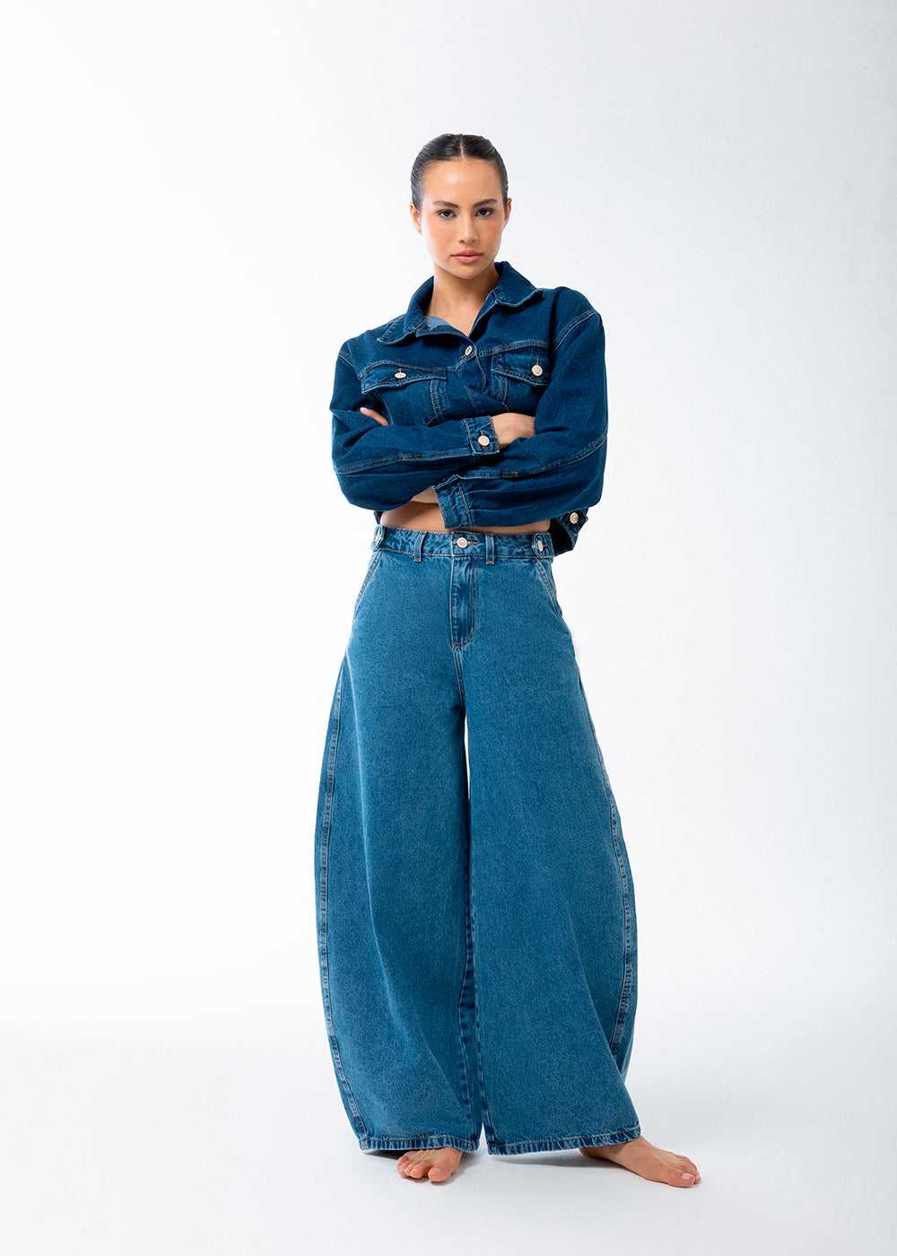 Calça Jeans Sawary Balloon - 283738 AZUL