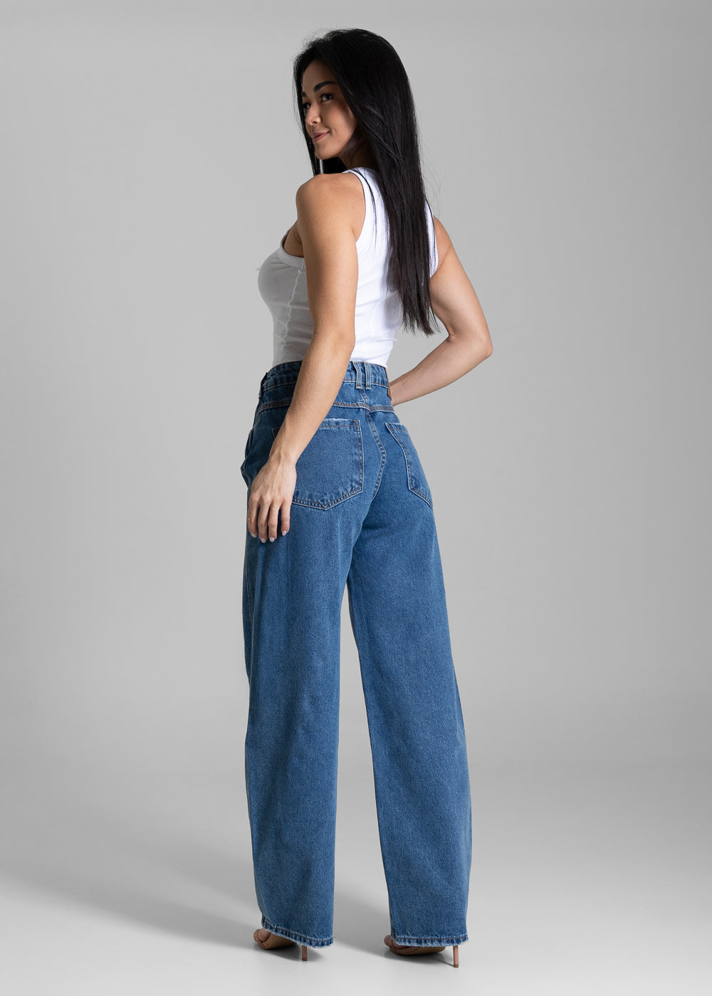 Calça Jeans Sawary Barrel - 283742 AZUL