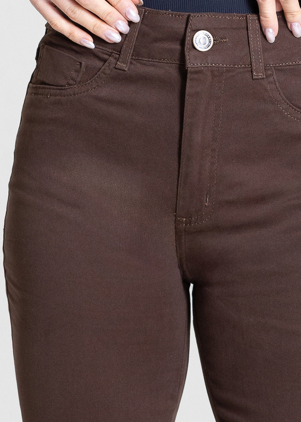 Calça Sarja Sawary Flare Petit - 283748 MARROM