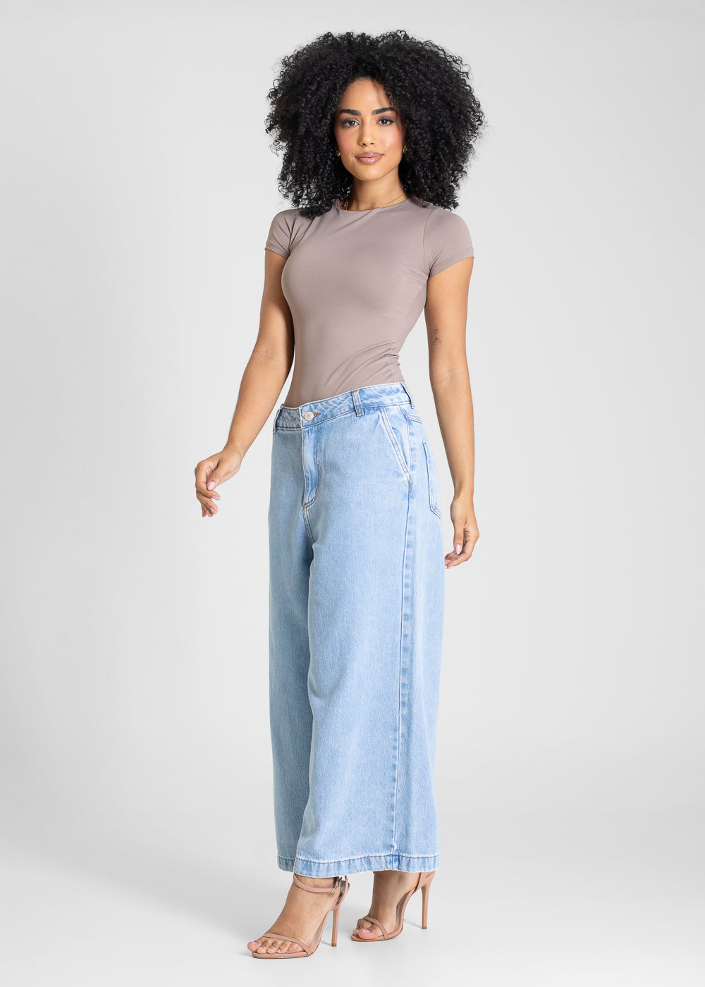 Calça Jeans Sawary Cropped - 283753 AZUL
