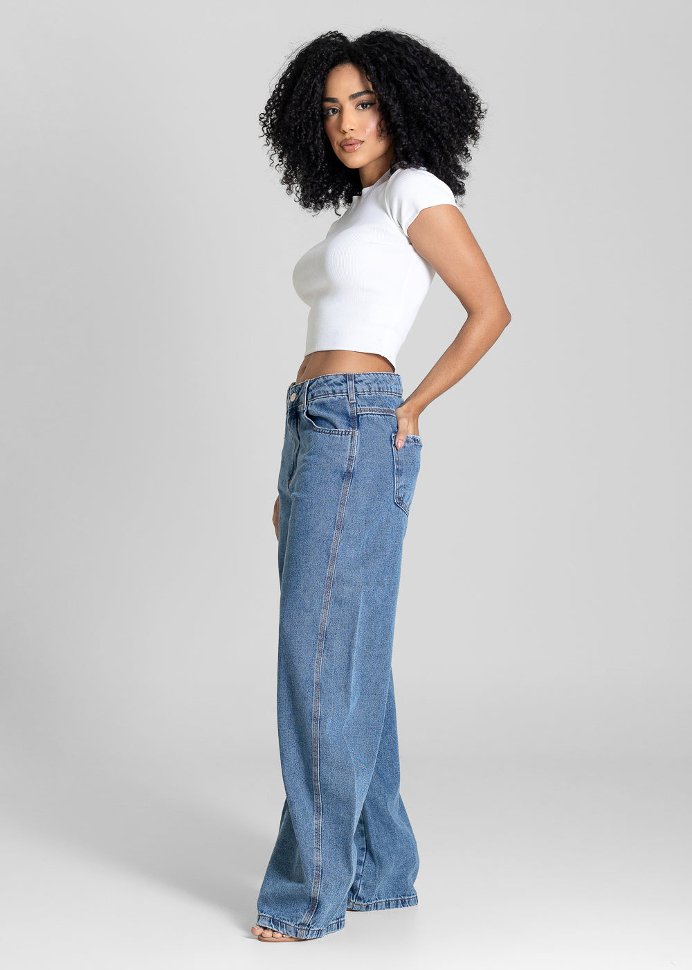 Calça Jeans Sawary Barrel - 283755 AZUL