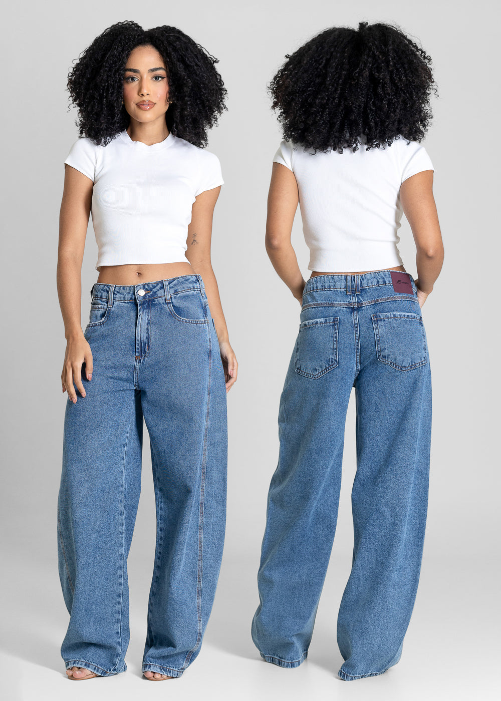 Calça Jeans Sawary Barrel - 283755 AZUL