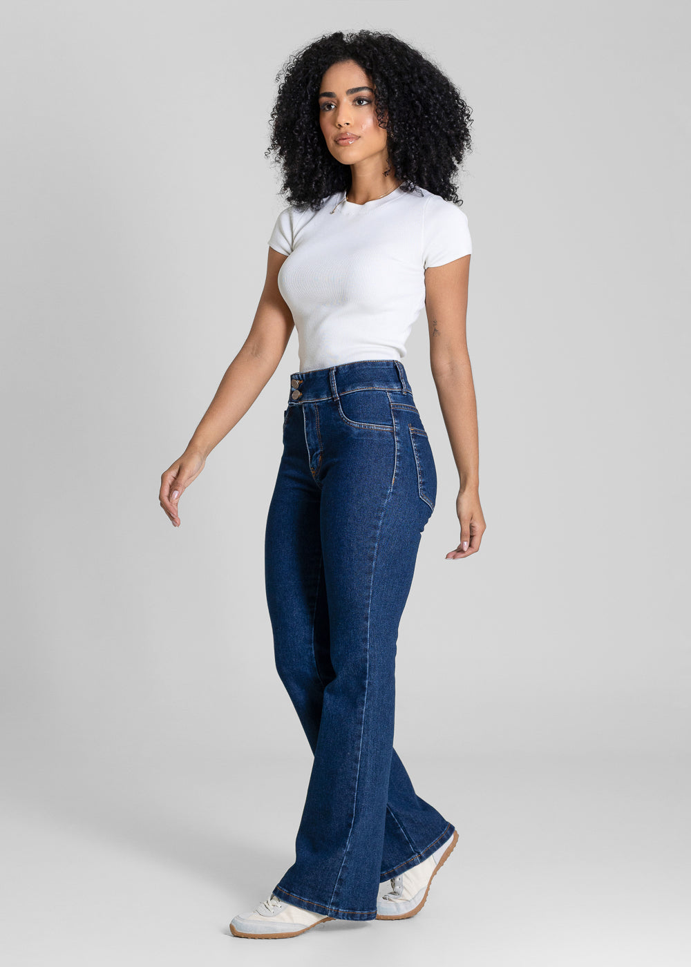 Calça Jeans Sawary Boot Cut Petit - 283777 AZUL