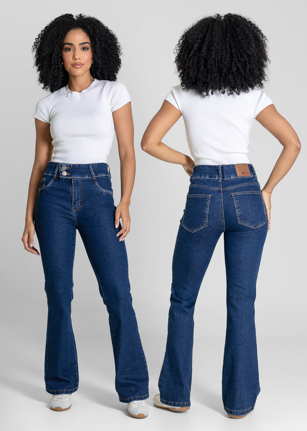 Calça Jeans Sawary Boot Cut Petit - 283777 AZUL
