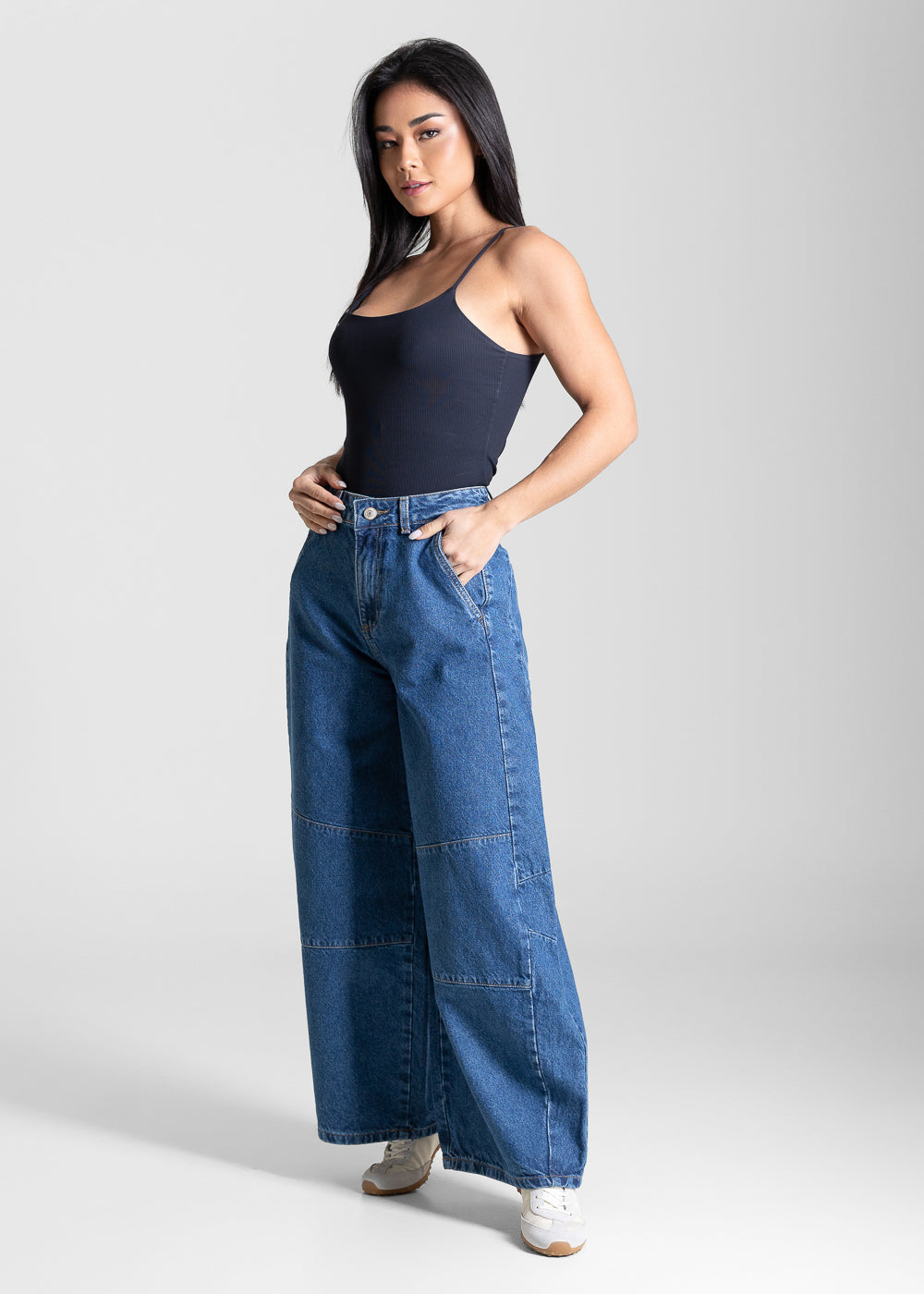 Calça Jeans Sawary Balloon Petit - 283784 AZUL