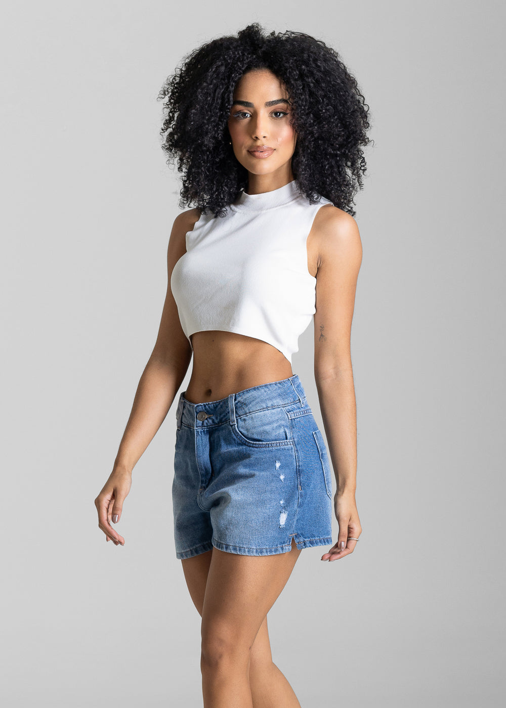 Shorts Jeans Sawary Destroyed - 283793 AZUL