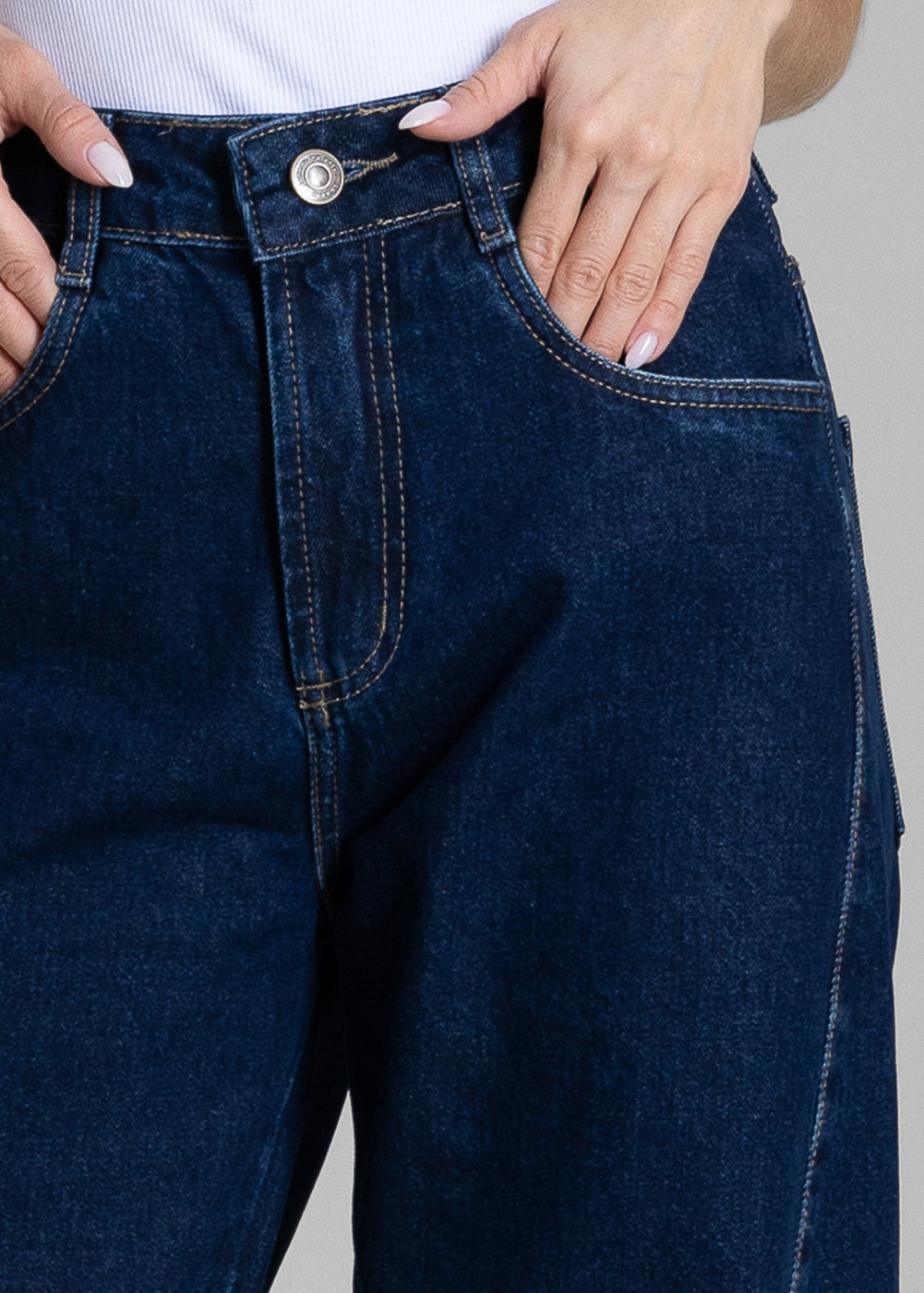 Calça Jeans Sawary Barrel - 283800 AZUL