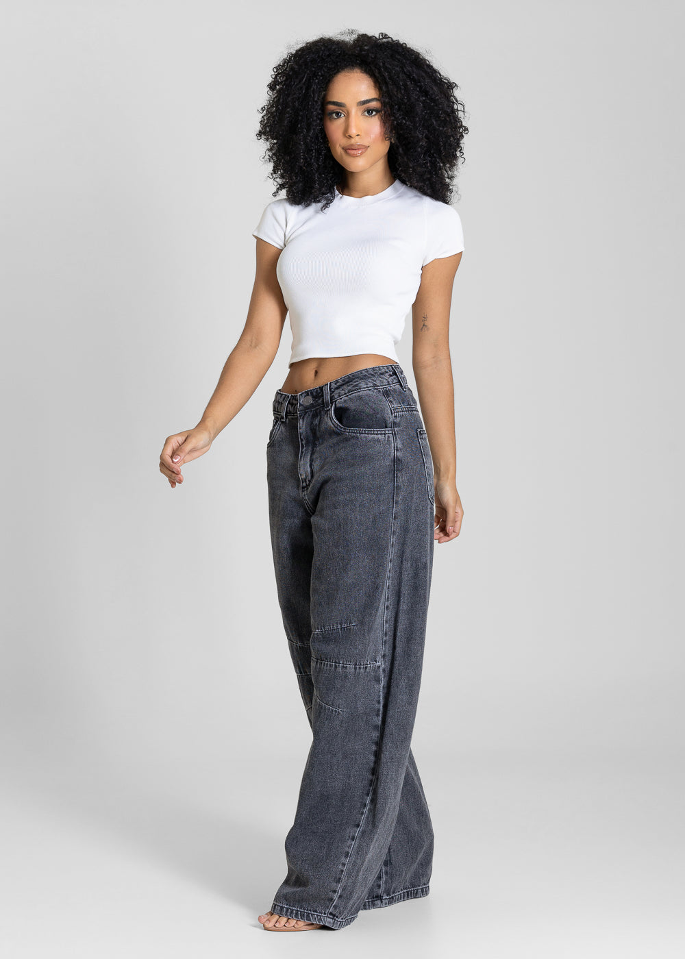 Calça Jeans Sawary Balloon - 283803 PRETO