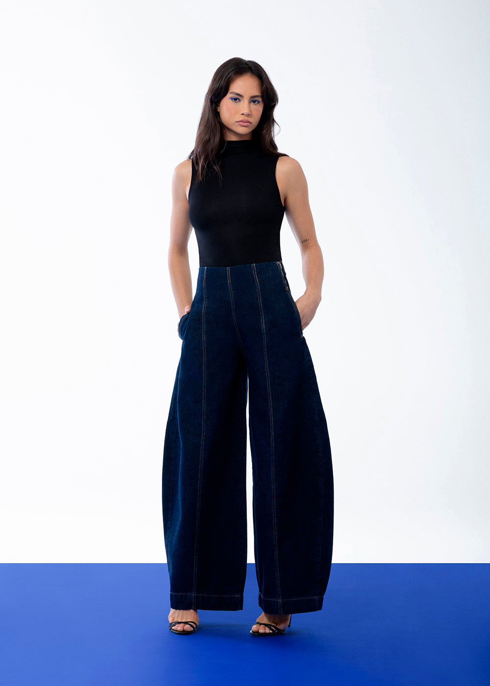 Calça Jeans Sawary Balloon - 283810 AZUL