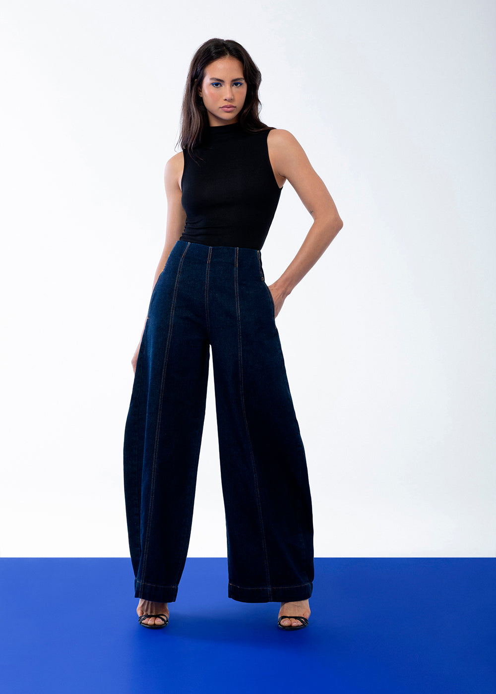 Calça Jeans Sawary Balloon - 283810 AZUL