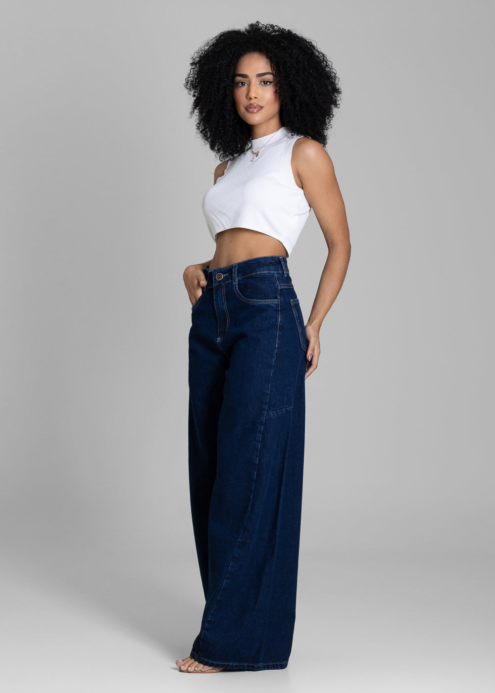 Calça Jeans Sawary Balloon - 283813 AZUL