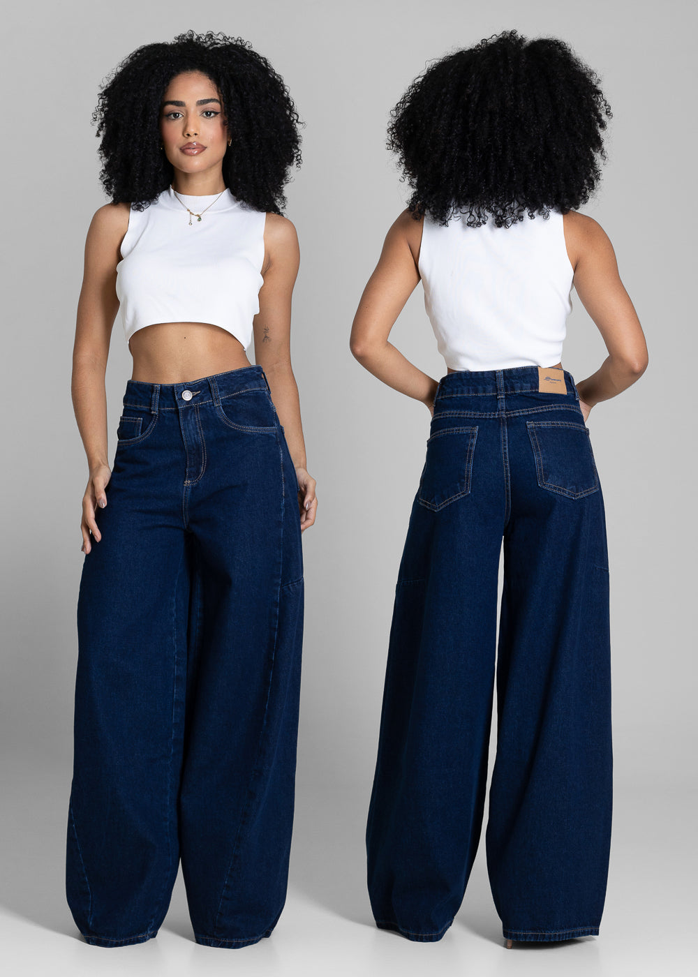Calça Jeans Sawary Balloon - 283813 AZUL