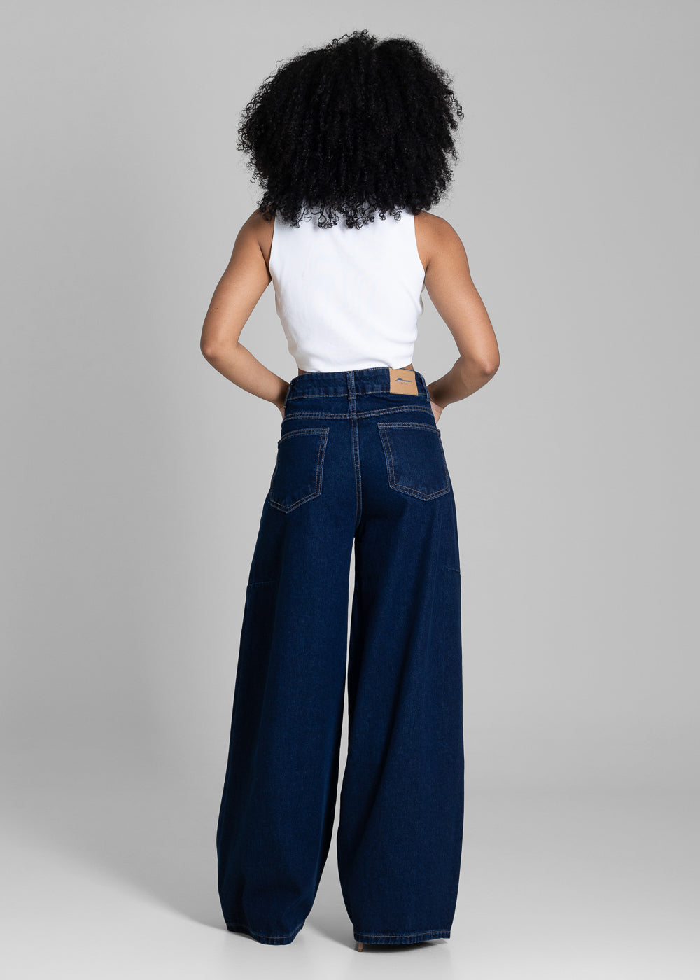 Calça Jeans Sawary Balloon - 283813 AZUL
