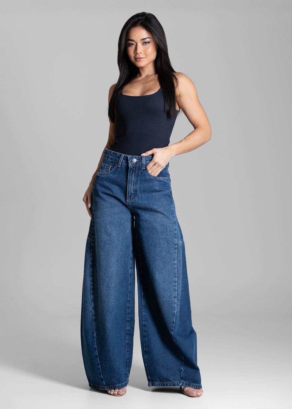 Calça Jeans Sawary Balloon - 283828 AZUL