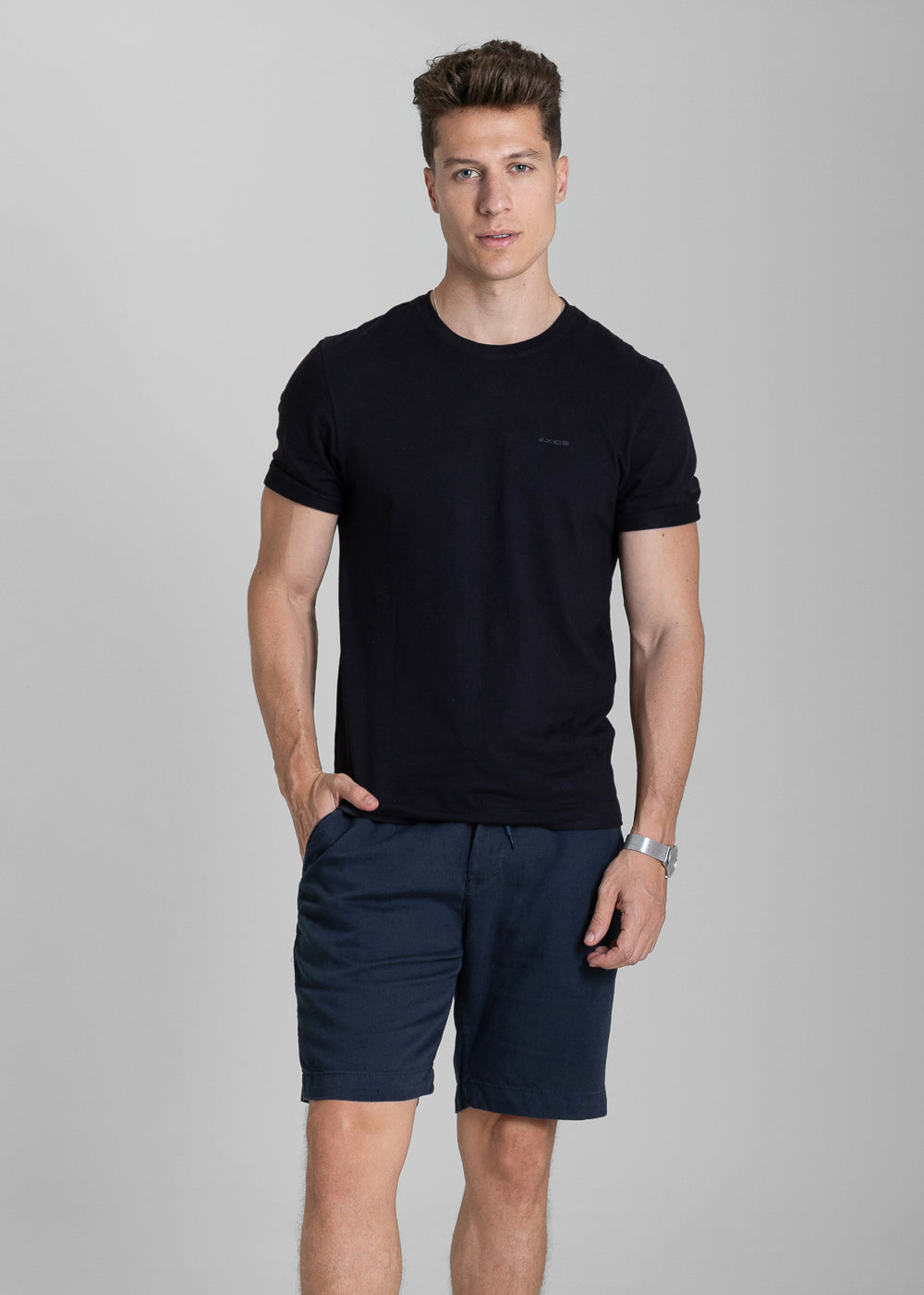 Bermuda Linho Sawary - 283847 AZUL