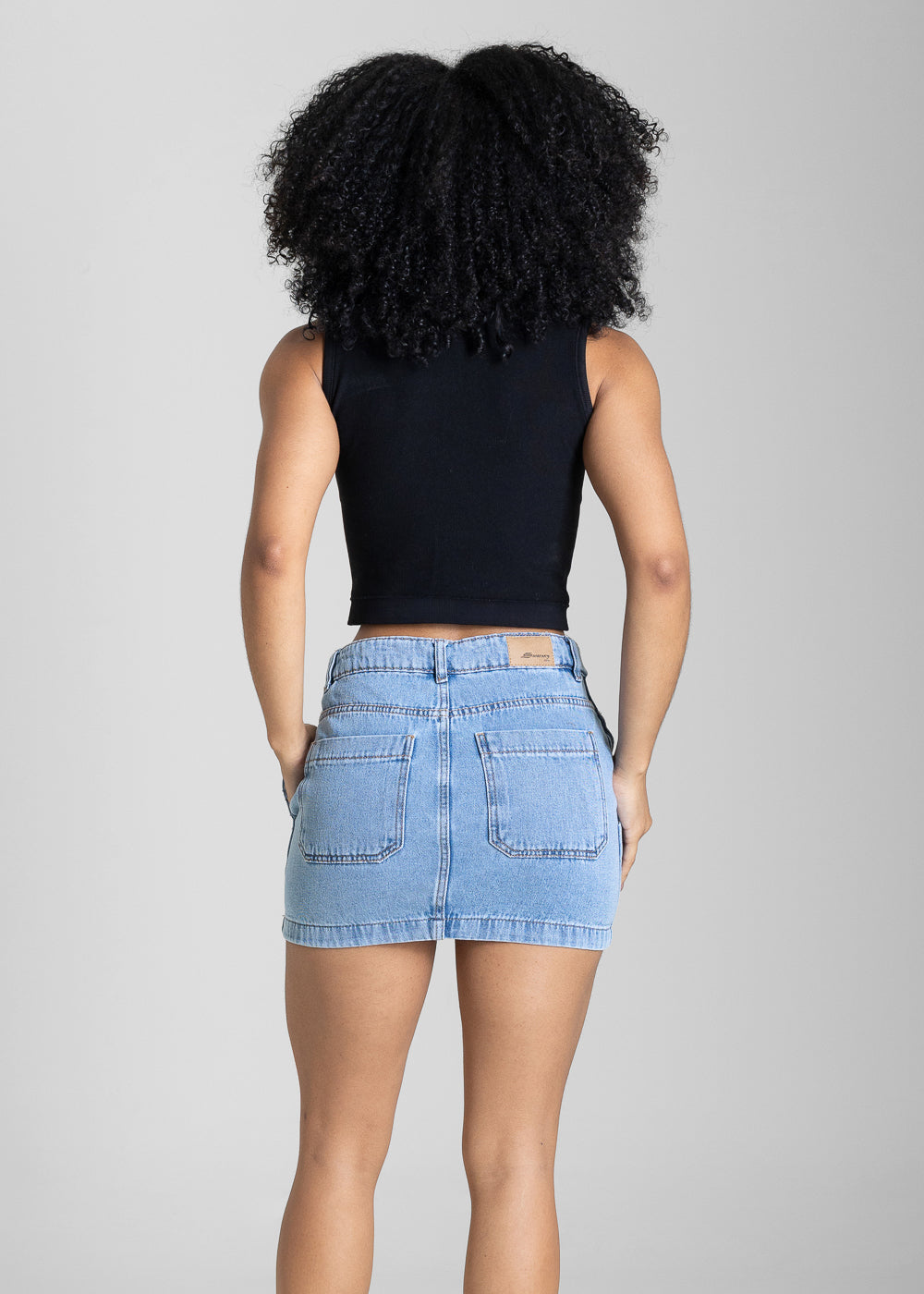 Saia Jeans Sawary - 283852 AZUL
