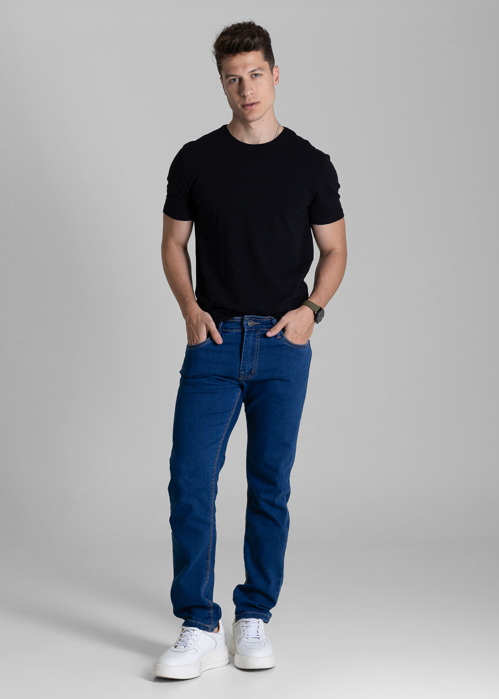 Calça Jeans Sawary Slim - 283859 AZUL