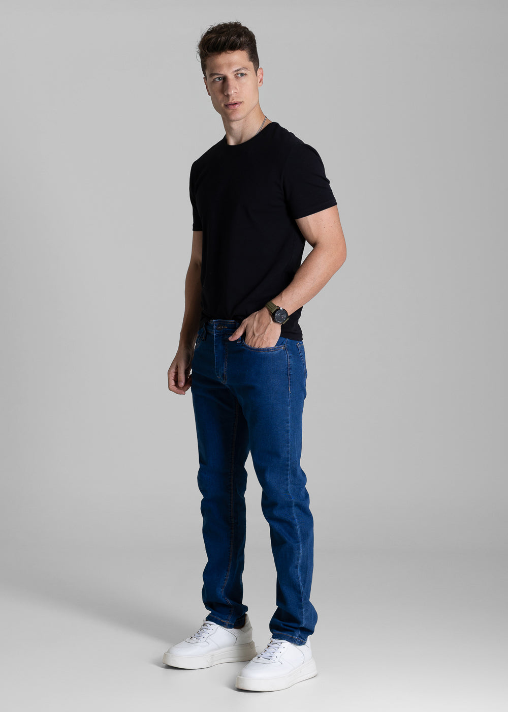 Calça Jeans Sawary Slim - 283859 AZUL
