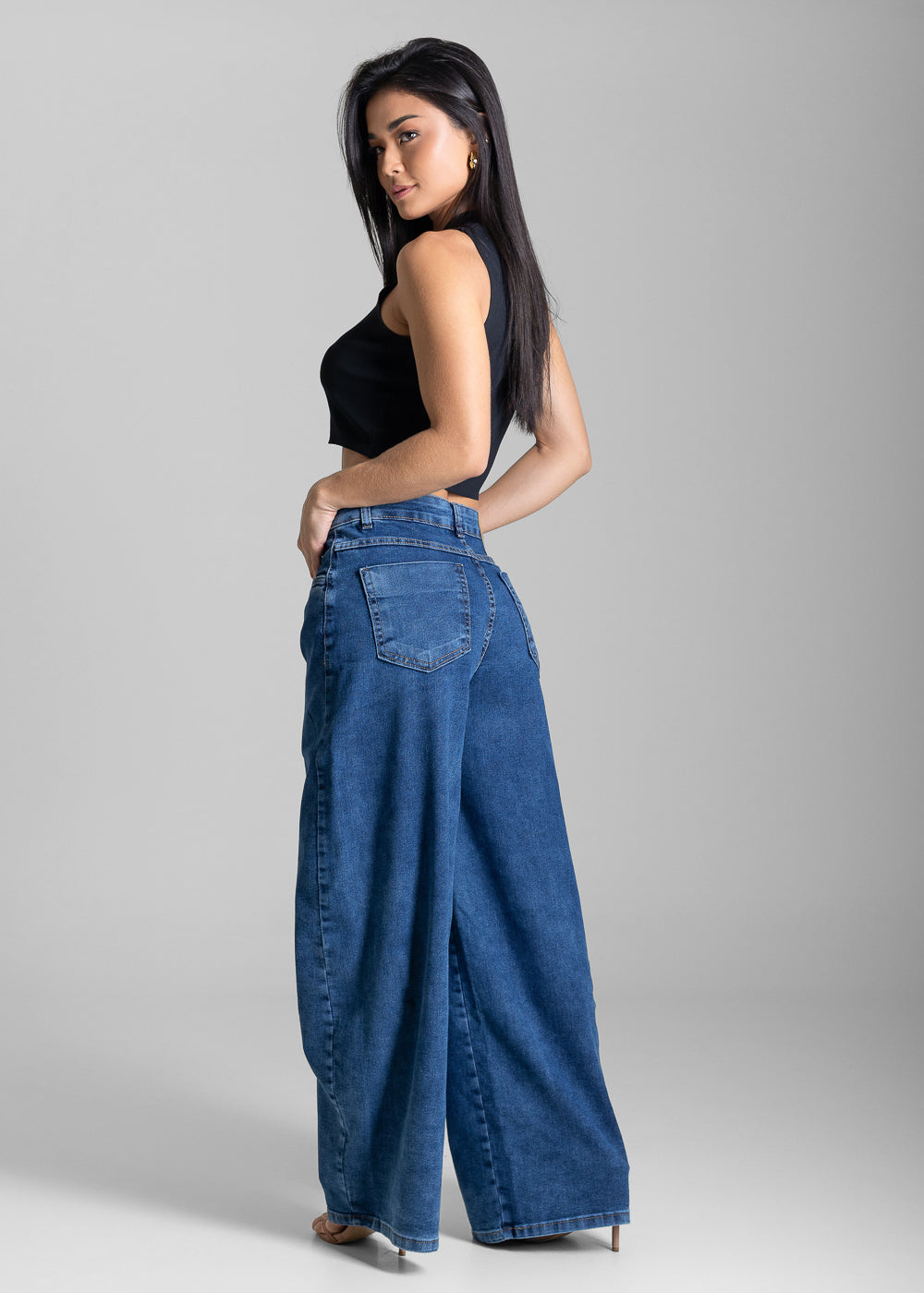 Calça Jeans Sawary Balloon - 283861 AZUL