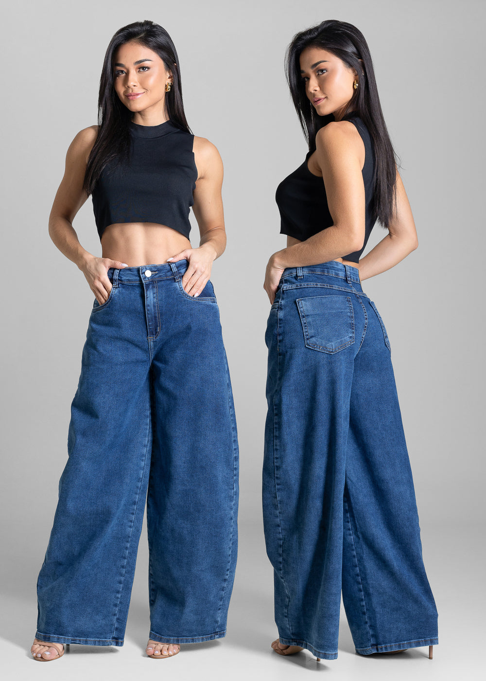 Calça Jeans Sawary Balloon - 283861 AZUL