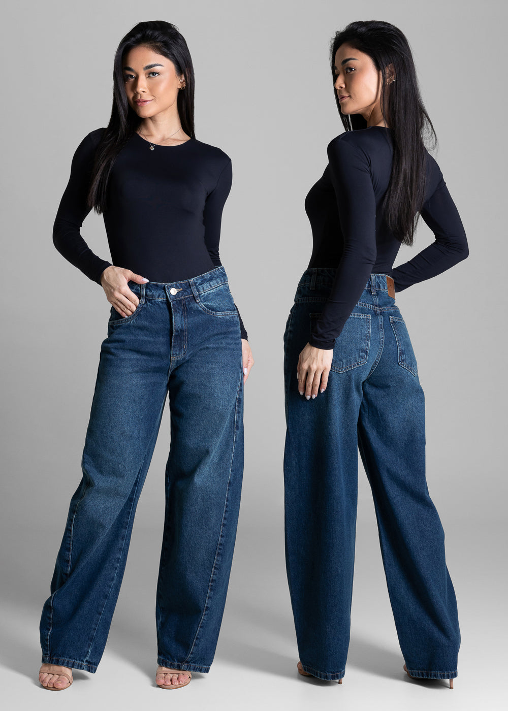 Calça Jeans Sawary Barrel - 283866 AZUL