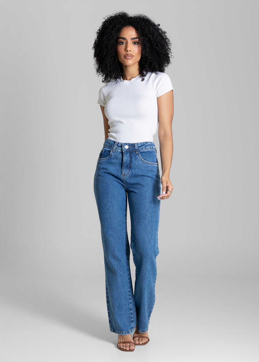 Calça Jeans Sawary Reta - 283876 AZUL
