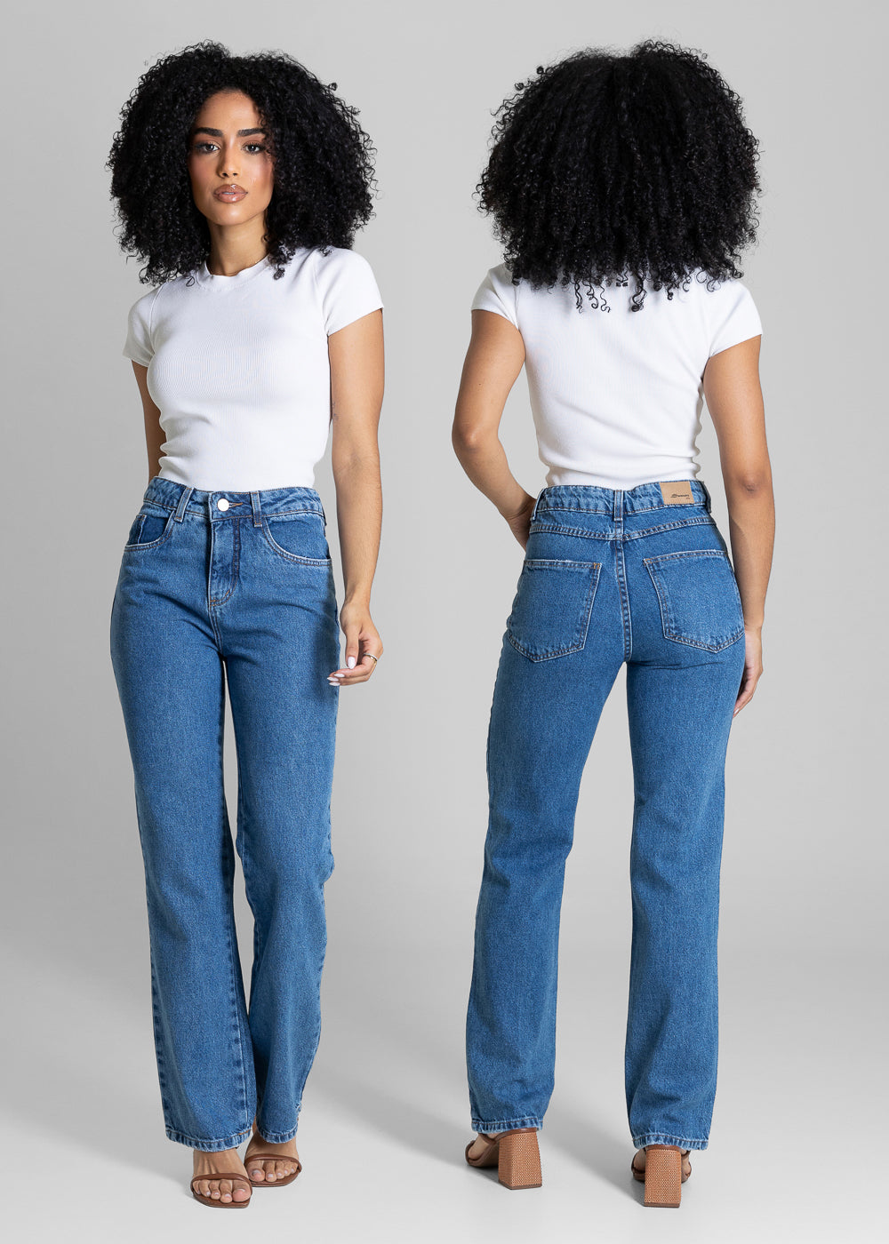 Calça Jeans Sawary Reta - 283876 AZUL