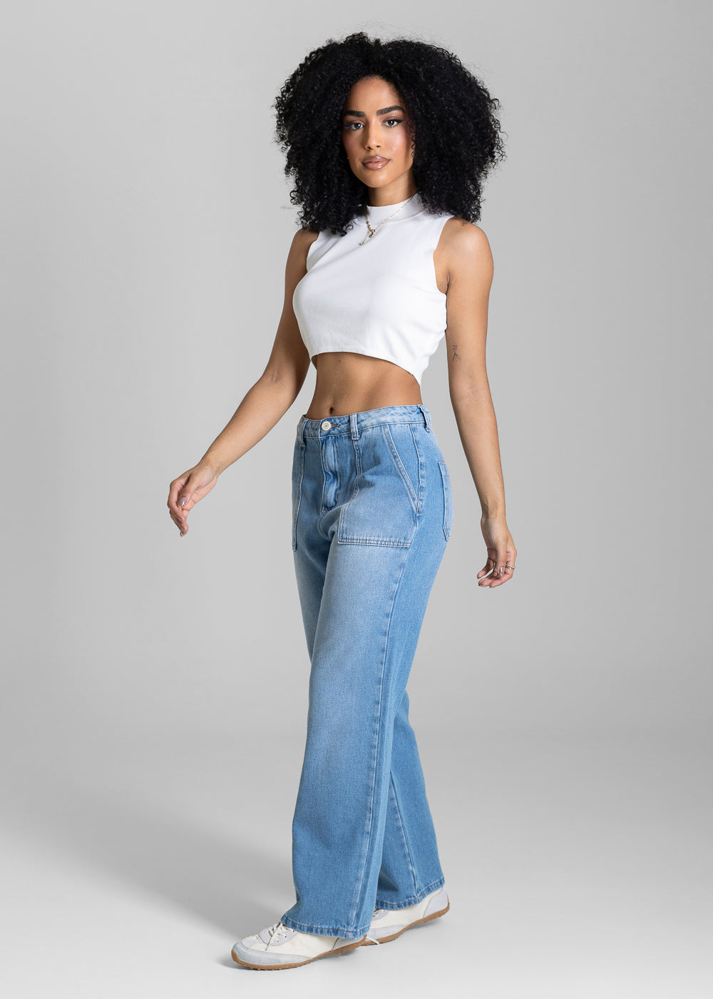 Calça Jeans Sawary Reta Petit - 283887 AZUL