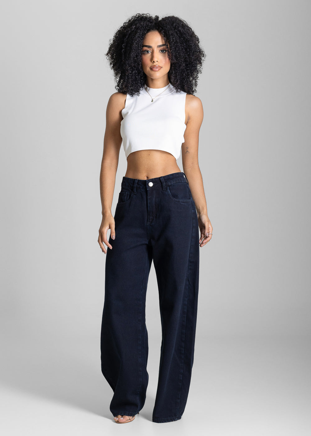 Calça Jeans Sawary Balloon - 283888 PRETO