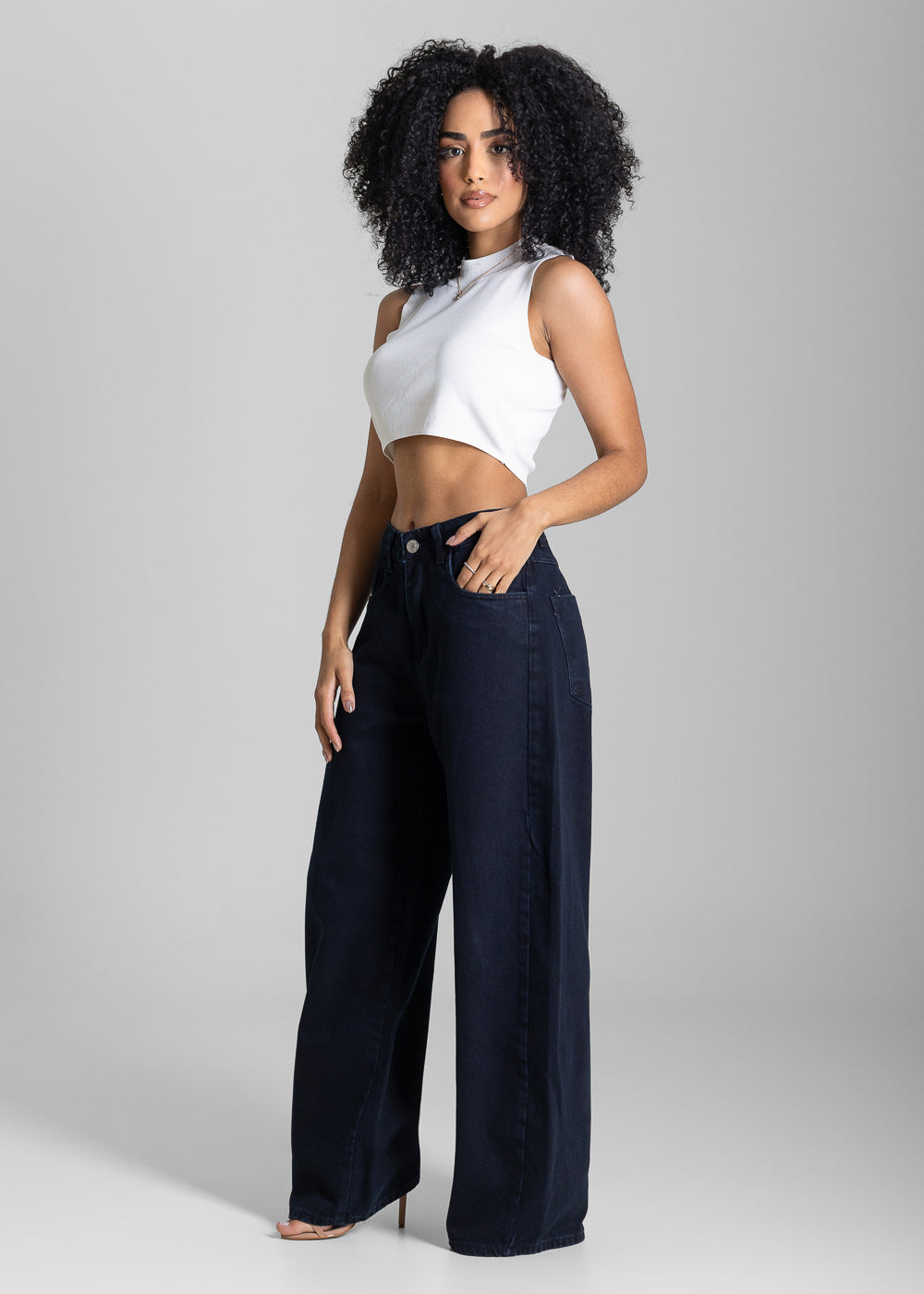 Calça Jeans Sawary Balloon - 283888 PRETO