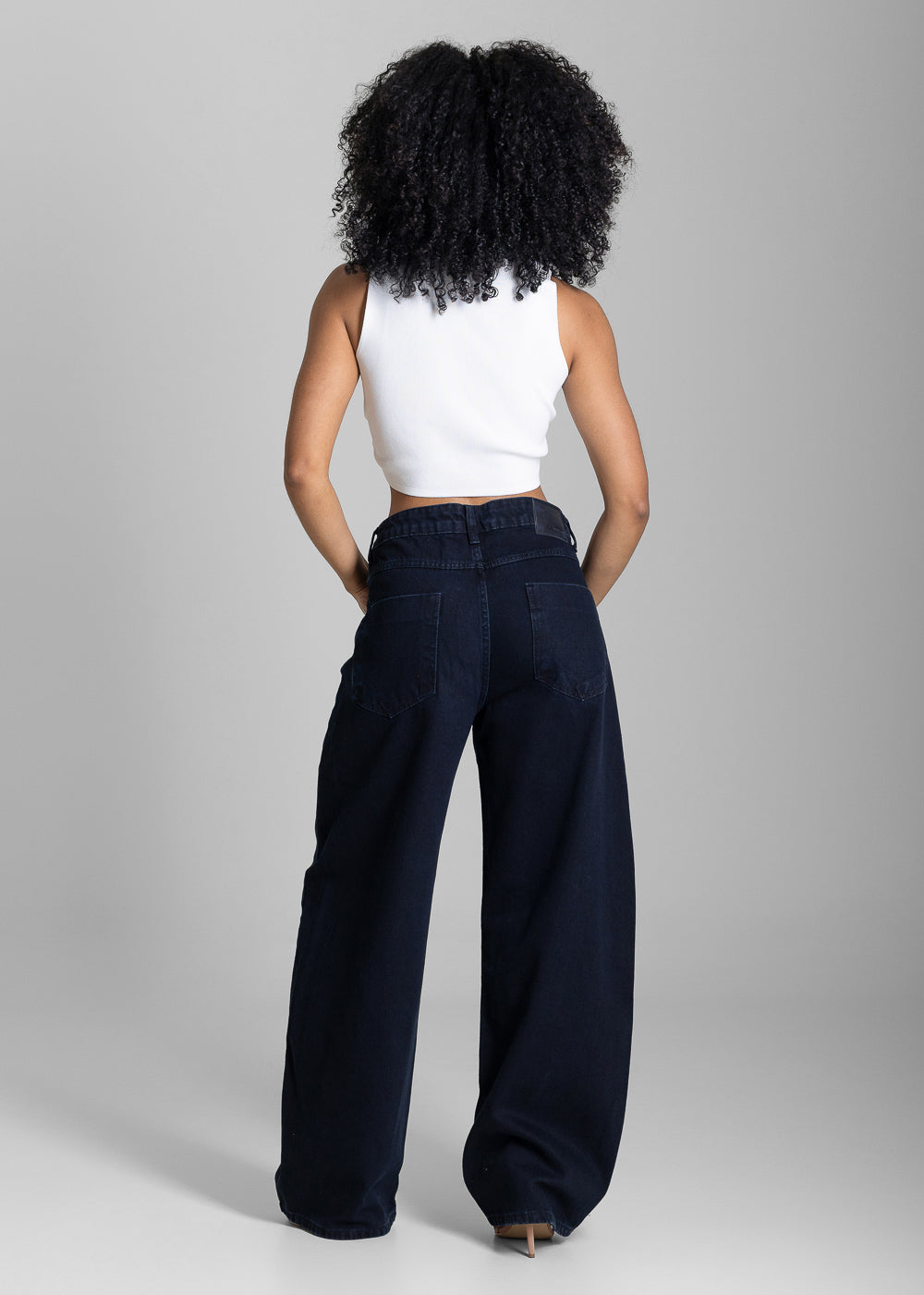 Calça Jeans Sawary Balloon - 283888 PRETO
