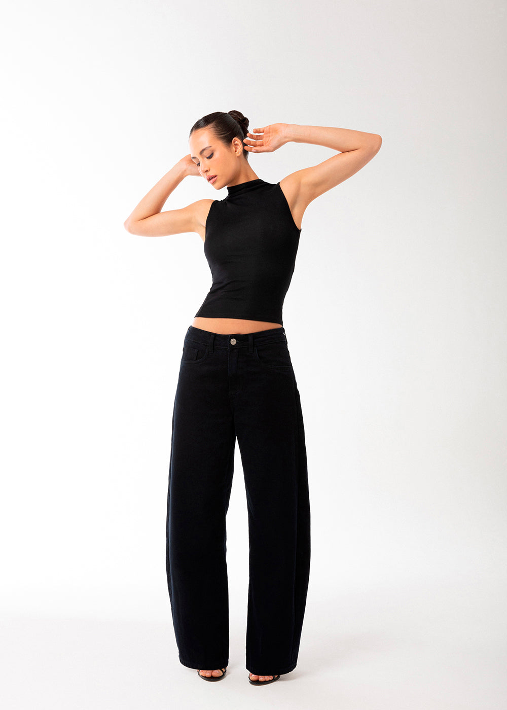 Calça Jeans Sawary Balloon - 283888 PRETO