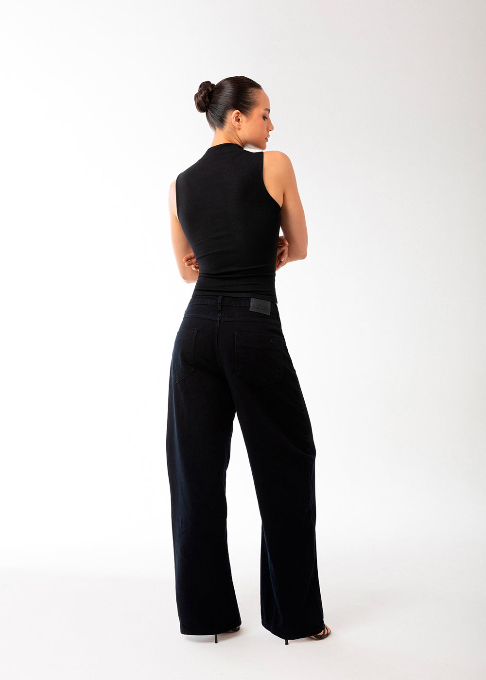 Calça Jeans Sawary Balloon - 283888 PRETO