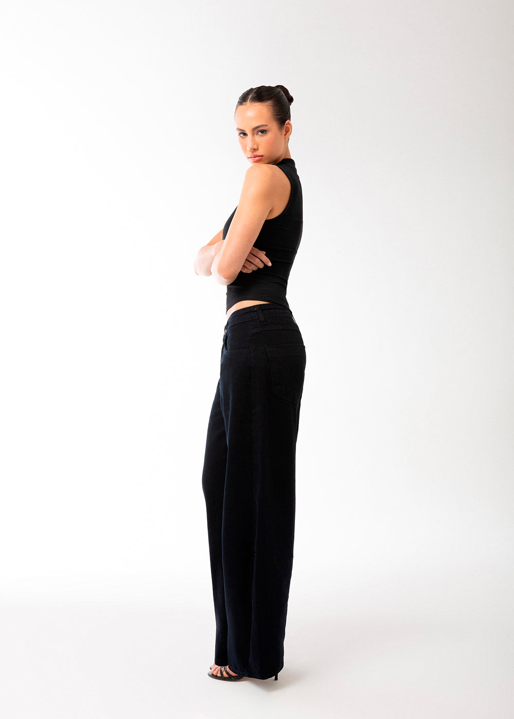 Calça Jeans Sawary Balloon - 283888 PRETO
