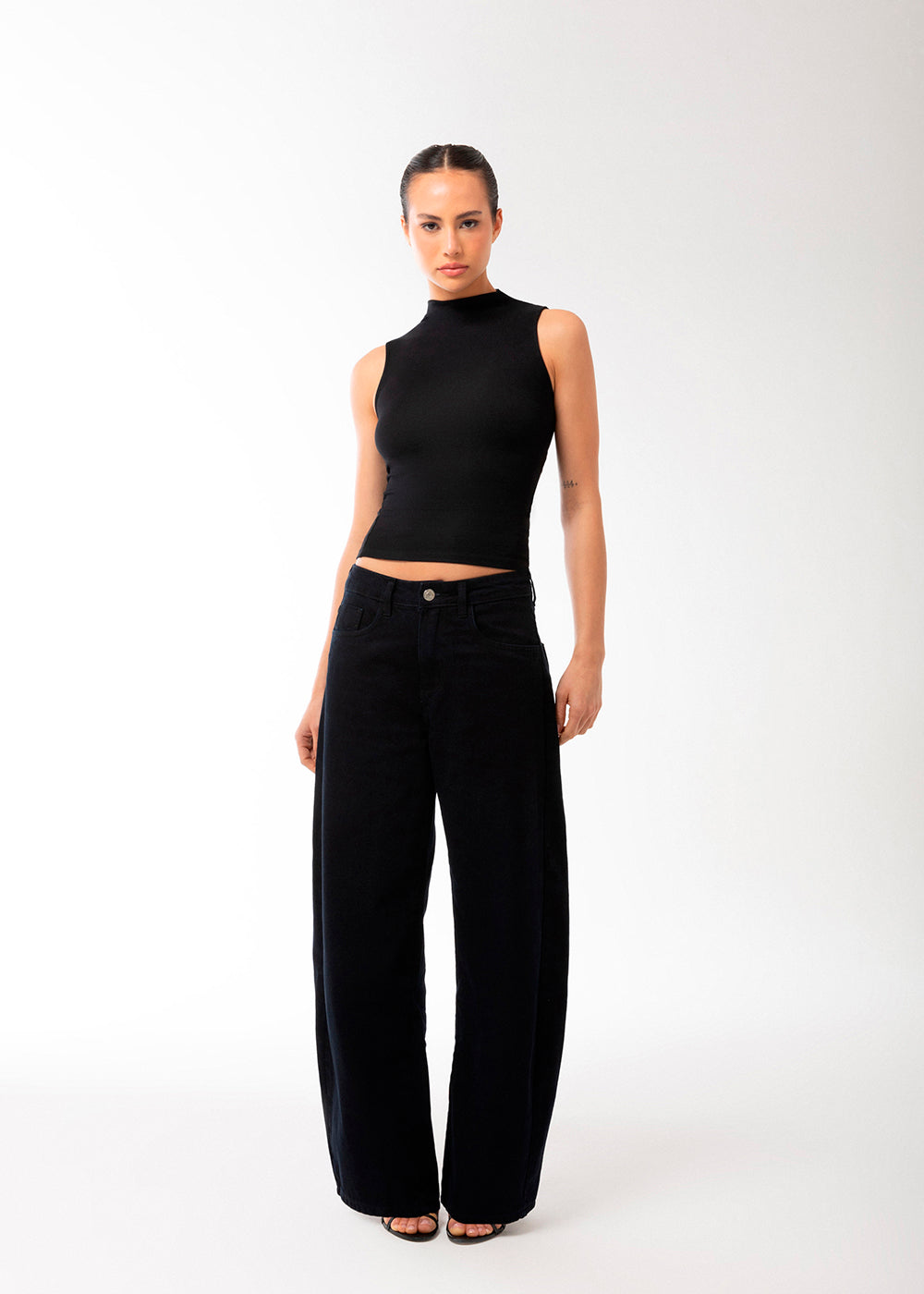 Calça Jeans Sawary Balloon - 283888 PRETO