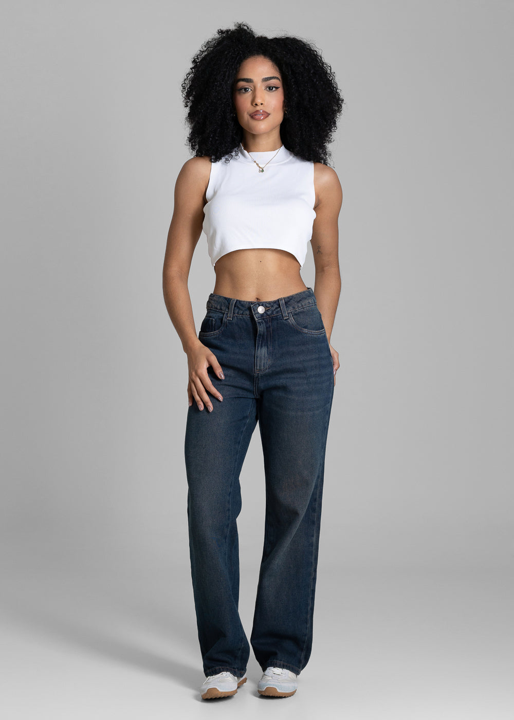 Calça Jeans Sawary Reta Petit - 283897 AZUL
