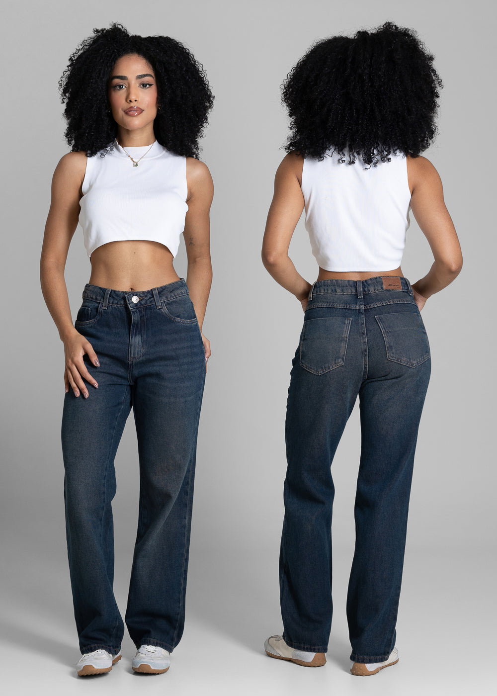 Calça Jeans Sawary Reta Petit - 283897 AZUL
