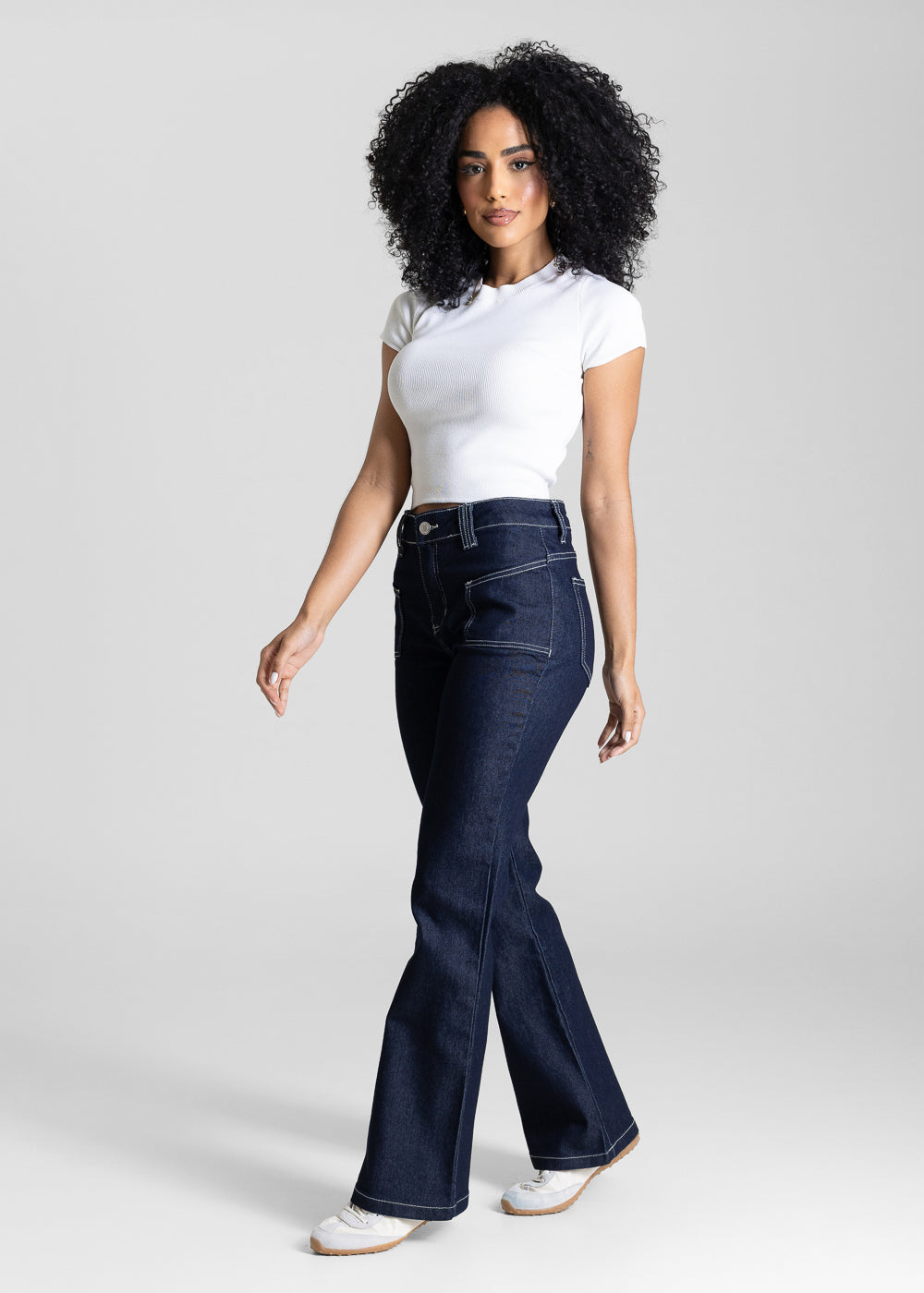 Calça Jeans Sawary Boot Cut Petit - 283912 AZUL