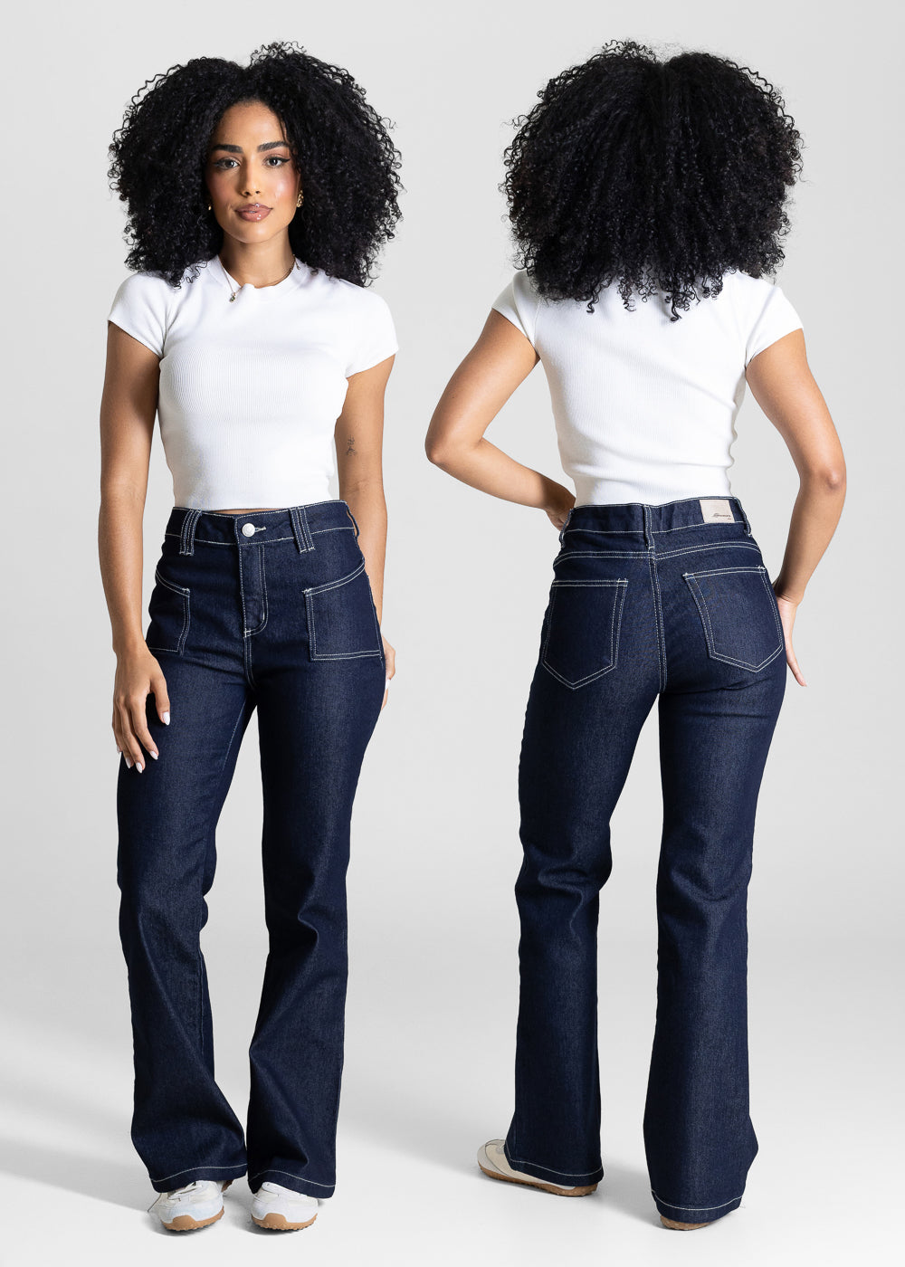 Calça Jeans Sawary Boot Cut Petit - 283912 AZUL