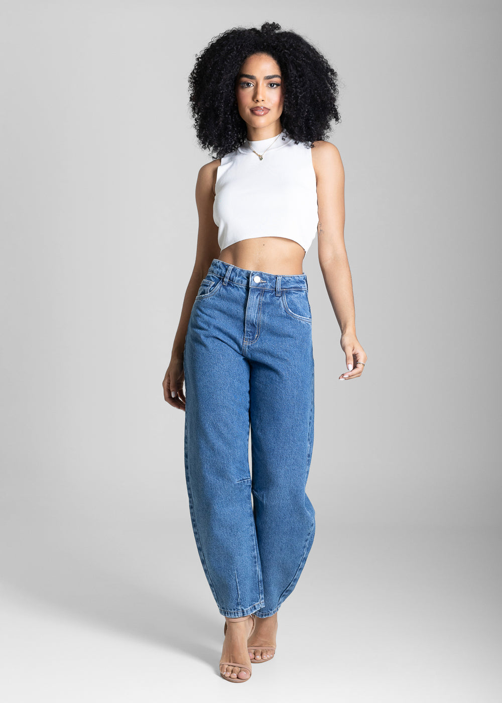 Calça Jeans Sawary Barrel - 283925 AZUL