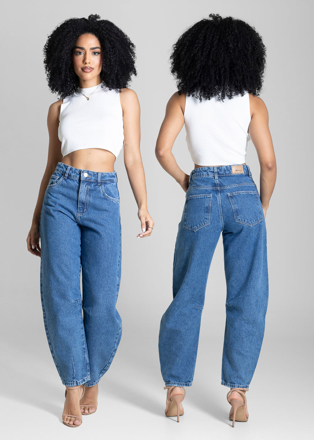 Calça Jeans Sawary Barrel - 283925 AZUL