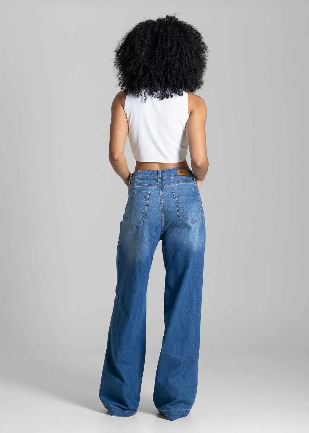 Calça Jeans Sawary Wide Leg - 283933 AZUL