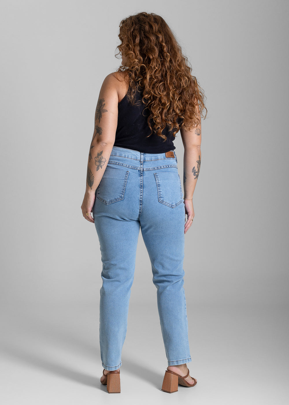 Calça Jeans Sawary Cigarrete Plus Size - 283934 AZUL